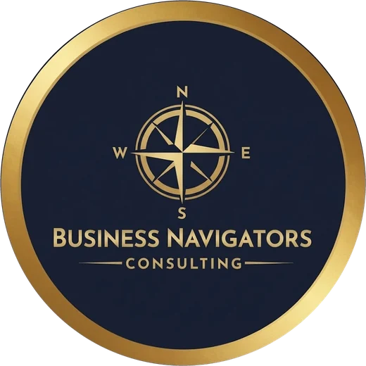 The Business Navigators compass logo